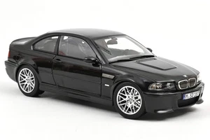 1/18 BMW M3 CSL (E46) 2003 Sapphire Black LHD Diecast Model Car by Norev 183017 - Picture 1 of 7