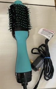 REVLON One-Step Volumizer Original 1.0 Secador de Pelo y Cepillo de Aire Caliente, Negro Verde azulado - Imagen 1 de 5