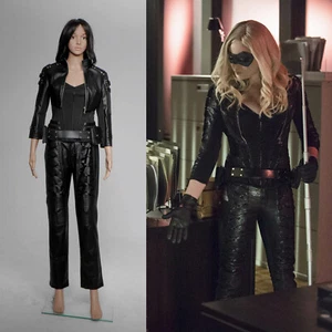 Arrow Black Canary Sara Lance Pleather Carnival Costume Halloween Cosplay Hot - Picture 1 of 12