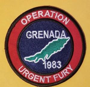 Parche Militar Operación Furia Urgente Granada 1983 aprox 3,25" redondo - Imagen 1 de 2