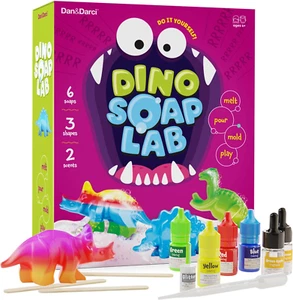 Dino Soap Making Kit for Kids, Dinosaur Science Toys Kits, Easter Gifts for Kid - Picture 1 of 8