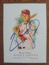 Ryan Freel Signed 2007 Topps Allen And Ginters Cincinnati Reds Autograph