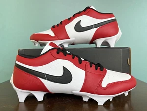 Nike Air Jordan 1 Low TD "Chicago" Football Cleats Men's Size 13 FJ6245-106 - Picture 1 of 11