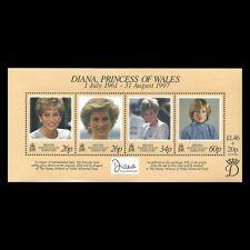 BIOT 1998 - The Death of Princess Diana Royalty Famous People - Sc 197 MNH