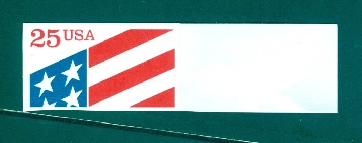 Tarifa US 2475 F, única de panel, sello de plástico, bandera, como nuevo NH Foto 1 de 1