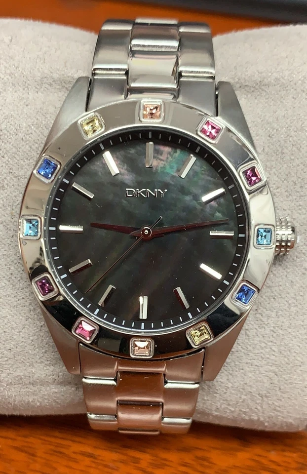 DKNY  NY8718  Ladies Essentials & Glitz Silver Watch - Image 1 of 1