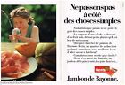 Publicite Advertising 095  1988  Herta  Le Jambon De Bayonne (2P)