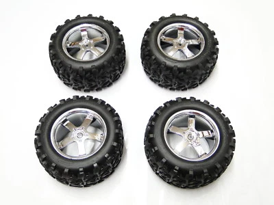NEW TRAXXAS T-MAXX 3.3 Wheels & Tires 6.3" RX33 - Image 1 of 3
