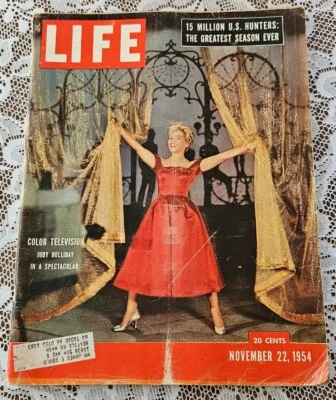 Life Magazine November 1954 Judy Holliday Color Television U.S. Hunters - Image 1 of 4
