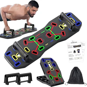 Tablero Push Up, Portátil Multifunción Plegable 10 en 1 Barra Push Up, Push Up Han - Imagen 1 de 12
