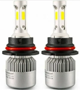 2 x 9007 HB5 LED faro faro niebla bombilla kit par Hi Lo Beam conversión 6000K blanco - Imagen 1 de 1
