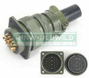 1 szt. nowy na 22-rdzeniowe złącze proste wtyczki lotnicze MS3106A-28-11 S/P - Zdjęcie 1 z 5
