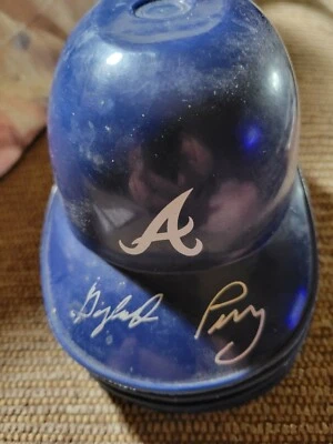 Gaylord Perry Autographed  Mini Atlanta  Braves  Helmet Jsa Certified - Image 1 of 2