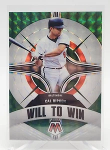 2022 Panini Mosaic Green Will To Win #WW-12 Cal Ripken - Baltimore Orioles - Picture 1 of 2