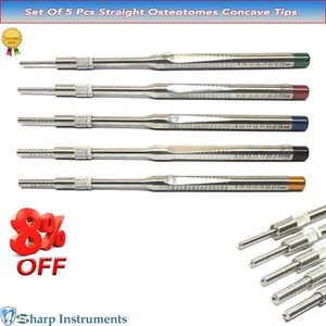 Sinus Lift Osteotomes Concave Osteotome Straight Dental Implant Instruments Set - Picture 1 of 3
