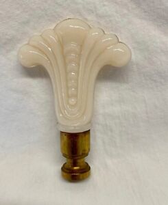 Vintage Aladdin Lamp Alcacite Moonsheaf  Brass Finial