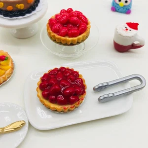 Miniature Fruit Tart, Fake Pie, Miniature Fruit Cake, Miniature Fake Food clay - Picture 1 of 6