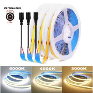 DC12V COB Led Strip Light Flexible Tape Lights Home Kitchen Cabinet DIY Lighting - Picture 1 of 12