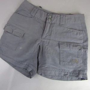 The North Face 100% Nylon Cargo Shorts Women's Size 2 Hiking Camping Fishing - Picture 1 of 9