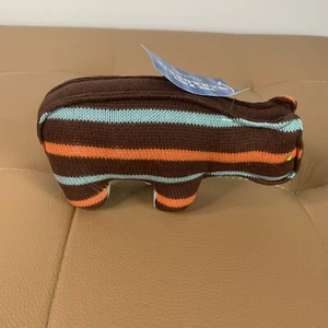 “The Knit Menagerie” By The Land of Nod Knit Stuffed Bear - Picture 1 of 6