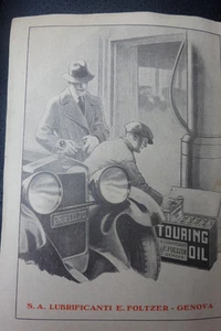 * advertising pubblicita' TOURING OIL FOLTZER GENOVA 1930 - Picture 1 of 1