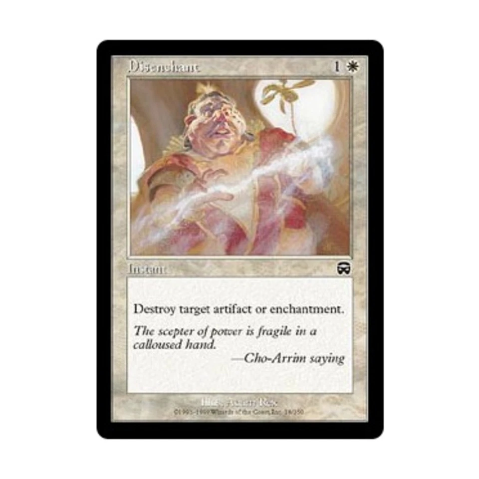 WOTC MtG Mercadian Masques Disenchant (C) (Foil) VG - Image 1 of 1