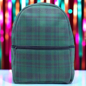 Mochila MYTAGALONGS Edición Limitada en Neopreno a Cuadros 17" x 6" x 12" Nueva con Etiquetas - Imagen 1 de 24