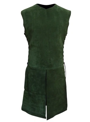 Túnica larga de gamuza renacentista medieval Foto 1 de 2