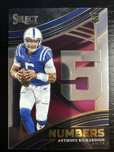 2023 Panini Select-Anthony Richardson-inserto numeri-Rookie-RC-Colts - Foto 1 di 2