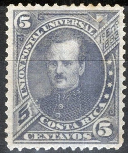ZAYIX - Costa Rica 18 MLH 5c blue violet Gen. Prospero Fernandez 080722S56 - Picture 1 of 2