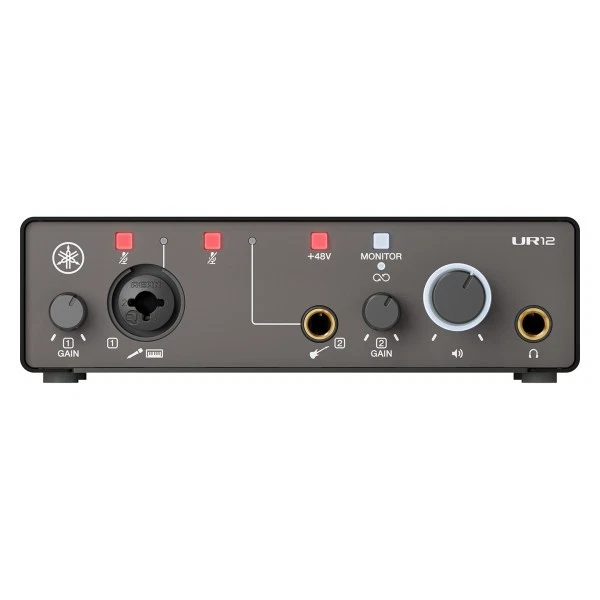 Yamaha UR12MK3 2x2 USB-C Audio Interface (Black)