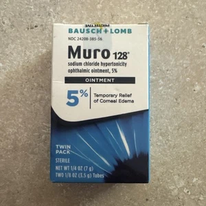Bausch & Lomb Muro 128 Sodium Chloride Ointment 5% Twin Pack - Picture 1 of 2