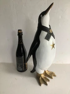 Large Penguin figurine with Moet Chandon Champagne medal 46 cm advertising item - Picture 1 of 6