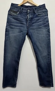 G-Star Original Raw Waist 80cm Men’s Blue Denim Jeans Straight Leg Button Fly - Bild 1 von 18