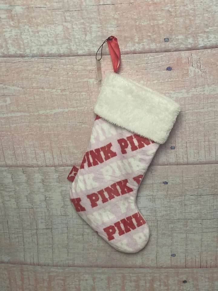 Medias Victoria Secret ROSA Edición Limitada Vacaciones Navidad, Rosa con Logotipos  Foto 1 de 1