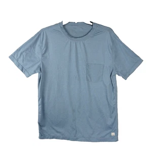 Vuori Performance Tradewind Athletic Short Sleeve T Shirt Mens S Blue Pocket - Picture 1 of 11