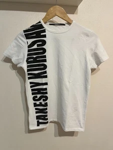 Takeshy Kurosawa (Italy) Big Logo Short Sleeve Stretch T-Shirt Top - sz M - Picture 1 of 10