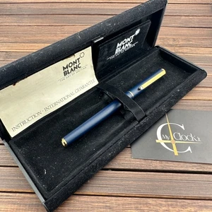 Montblanc Noblesse Füllfederhalter Blau 14K Gold Pen mit Patrone - Bild 1 von 12