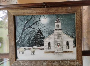 Art Print, Framed Plaque- Billy Jacobs- I Heard the Bells Christmas Day - Picture 1 of 7