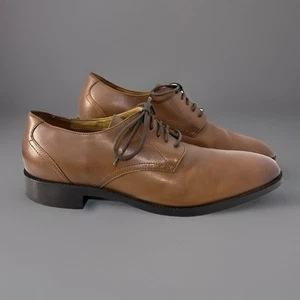Zapatos de vestir Cole Haan para hombre 10M Hawthorne lisos Oxford bronceados británicos iglesia Pascua - Imagen 1 de 9