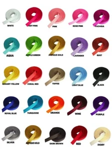 3/8 Zoll Ripsband aufgerollt 100 % Polyester Farbe & Yards Menge wählbar - Bild 1 von 23