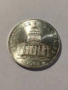 France 100 Francs Pantheon Silver 1983 SPL (112-14) - Picture 1 of 2