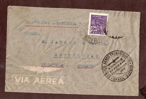Zeppelin Cover Condor Lufthansa Rio de Janeiro Nottingham  230 Mercury - Picture 1 of 2