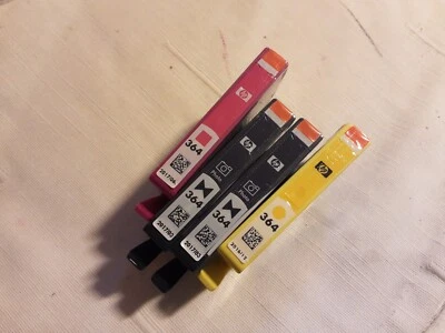 CARTUCHOS GENUINOS HP 364 FOTO NEGROS, AMARILLOS Y MAGENTA., SIN CAJA.ref:ink Foto 1 de 2