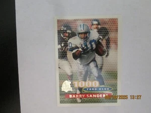 Tarjeta de club de 1000 yardas Topps 1996 Barry Sanders Lions #122 envío gratuito - Imagen 1 de 2