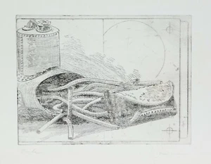 Jürgen Hohmann/ Edition Zufall Köln /Radierung /handsigniert/ Probe Exemplar - Picture 1 of 2