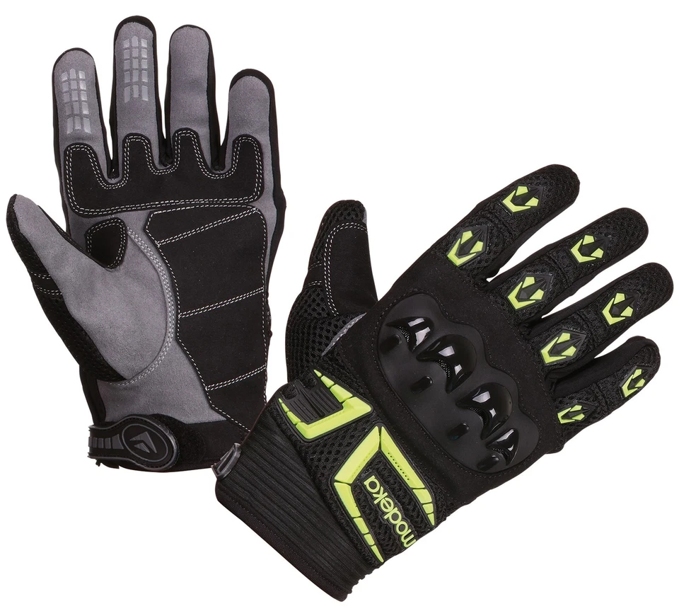 Modeka MX Top sommer Motorradhandschuhe  Gr. 10 - Schwarz Gelb - Bild 1 von 1