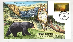 2008 COLLINS HANDGEMALT 4346 KÜNSTLER ALBERT BIERSTADT YOSEMITE VALLEY EULE BÄR - Bild 1 von 1