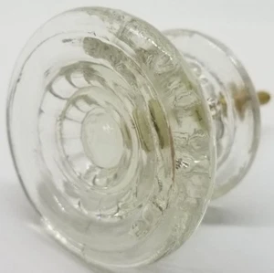 2" Empire Style PRESSED GLASS KNOB Victorian Antique vintage old dresser drawer - Picture 1 of 6