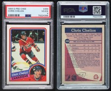 1984-85 O-Pee-Chee Chris Chelios #259 PSA 4 Rookie RC HOF